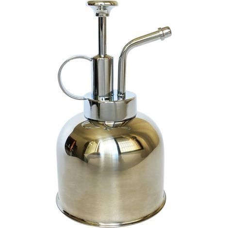 Flacon pulvérisateur en Acier Inoxydable pour Plantes-Petit arrosoir-Outils de Jardinage Modernes pour Plantes en Pot d'intérieur-Arrosage et pulvérisation (Argent Brillant, 0.3L) (1/5)