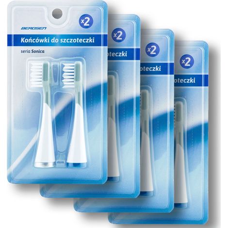 Tetes de brosse a dents sonique berdsen 8 pieces