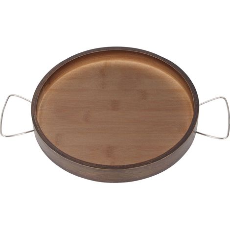 Round Arm Cup Holder Tray Folding Portable Multifuntional Anti Slip Armchair Organizer Wood Couch Arm Table for Computer Food (1/5)