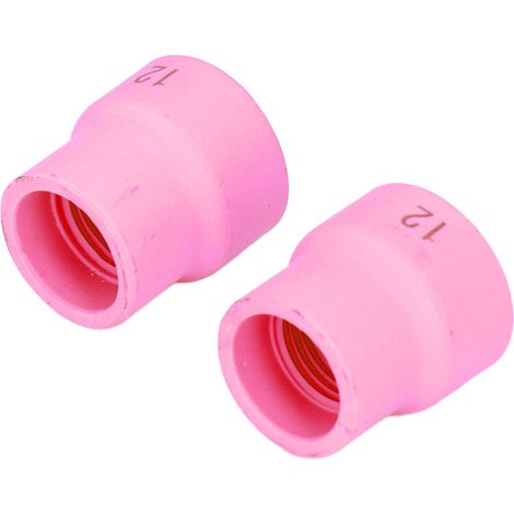 Lot de 2 gobelets TIG en céramique bec 12/14 pour WP9/17/18/20/25/26 accessoires torche soudure (1/5)
