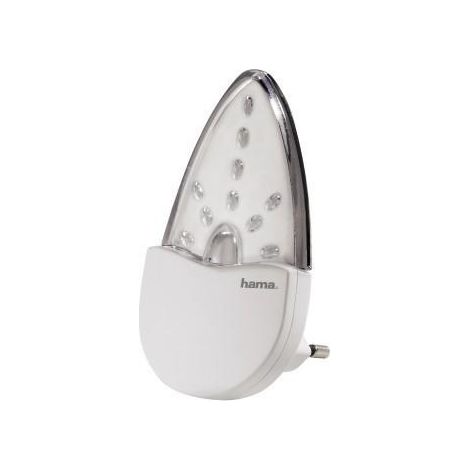 Hama Luz Nocturna LED Diseño Ovalado Color Ámbar 19x10x5 cm