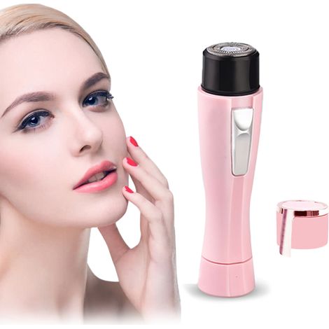 Epilateur Électrique Pour Femme - Lame Double En Acier Inoxydable - Pour Visage Corps Jambes Aisselles Bikini - 1 Pièce (1/5)