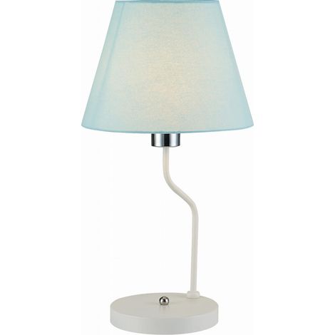 Candellux York lampada da tavolo bianco/blu 1xE14 44cm (1/2)