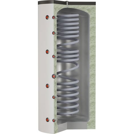 Thermador – Ballon échangeur 800L avec serpentin 33L inox – Production ECS instantanée – Isolation renforcée – Compatible systèmes solaires et chaudières (1/3)