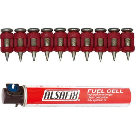 1 000 Clous Béton Ti-1 000/17 Xtra-Hard (Xh) - 3/6.3x17 mm + 1 Cartouche de Gaz C40G1 - D-Work
