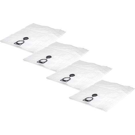 vhbw 20x bolsa compatible con Bavaria BVC 1250 S aspiradora - vellón micro, 50 cm x 33 cm blanco