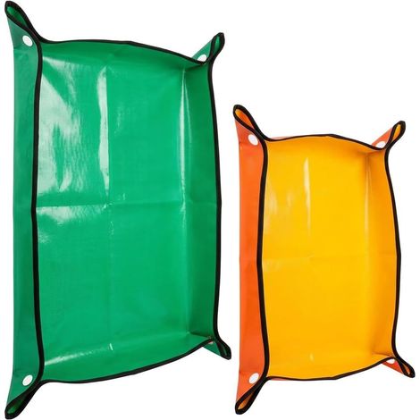 2 Pièces 100×100cm/66×66cm Tapis Rempotage Plantes  Tapis de Jardinage Pliable Tapis, Tapisde Transplantation, Tapisde Plantation de Jardinage Imperméable, pour Plante Grasse (1/5)