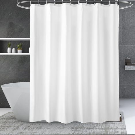 Rideau Douche Anti Moisissure avec 12 Crochet,180X200Cm,Peva Rideau Douche (1/5)