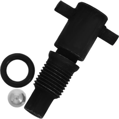 Soupape de Retour D' Accessoire Solide pour Cric Vertical en Métal Noir Joint Étanche pour Réparation et Levage en Urgence (1/5)