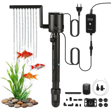 5 in 1 Filtre Aquarium 500L/H pour Aquariums de 60 à 120L (1/5)