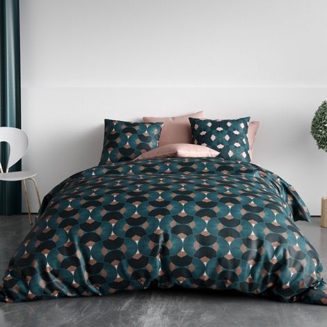 Housse de couette 240x220 GREEK + 2 taies coton 57 fils (1/5)