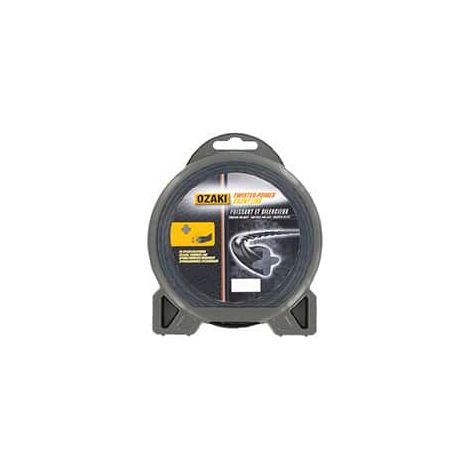 Guscio filo nylon per OZAKI Twisted power antivibrante line - 1.60mm x 15m - qualità professionnelle - Fabrication française