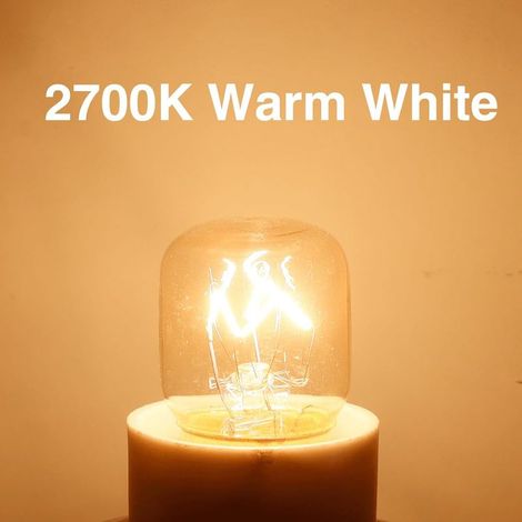 3er-Pack dimmbare E14-Ofenlampen, T22-Zwerglampen, hitzebeständig bis 300 Grad, 80 lm, AC 220–240 V, 2700 K warmweiß, für Backöfen, Kühlschränke, Salzkristalllampen und Grillöfen (1/4)