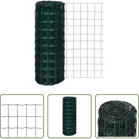 Clôture pour volailles -  Clôture euro Acier 10 x 1,0 m Vert (1/5)