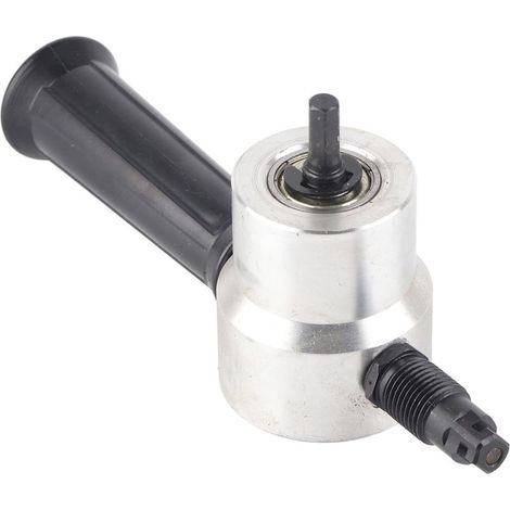 Pince coupeuse métal double tête avec clé grignoteuse pour perçage et découpe de cercles en atelier (1/5)