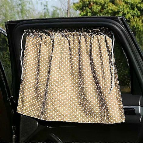 Pare-soleil universel pour voiture, protection UV, rideau pare-soleil pour vitres latérales, ventouse rétractable, occultant la lumière (07) (1/5)