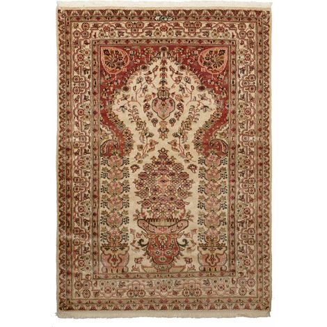 Authentique tapis d'Orient fait main 125x175 beige (1/5)