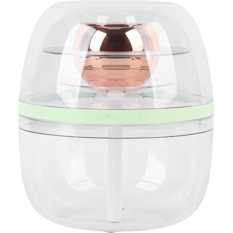 Humidificateur transparent 3L grande capacité, double pulvérisation, silencieux, avec veilleuse douce pour la maison, vert (1/5)
