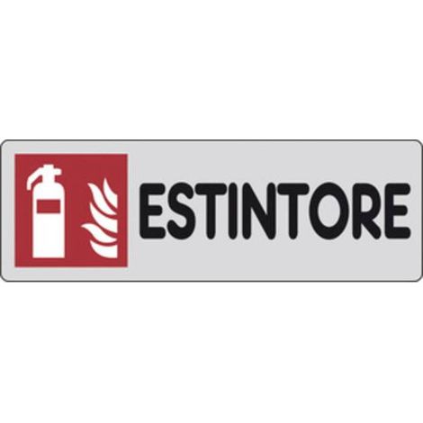 10 x ETICHETTA ADESIVA 150X50 ESTINTORE