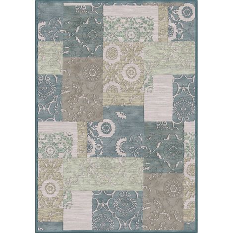 Tappeto Lasoma, 820000 puntos/m², Viscosa y Chenilla, Forma Rectangular, Antideslizante, 200x140 cm Beige (1/2)