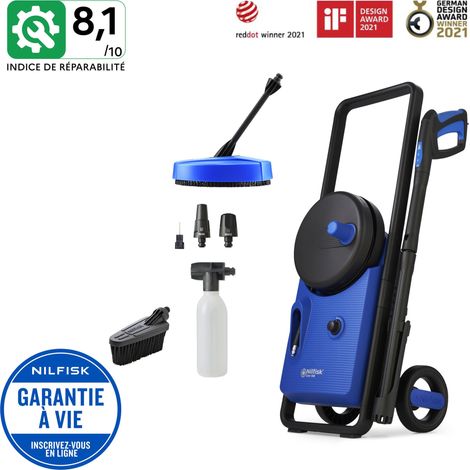 Nettoyeur haute pression 140 bar – Nilfisk Core 140‑8 PowerControl In‑Hand, pression réglable sur la poignée