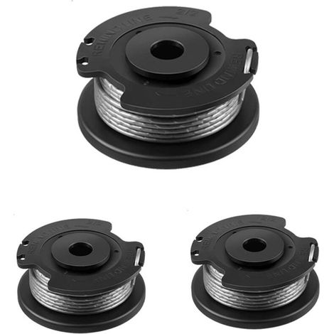 Bobine de rechange pour tondeuses à gazon – Compatible avec modèles Bosch ART 23 SL, ART 26 SL, ART 2300, ART 23–28 et ART EASY – 3 unités avec capot inclus (réf. F016800569 / F016800385 / F016F04557)