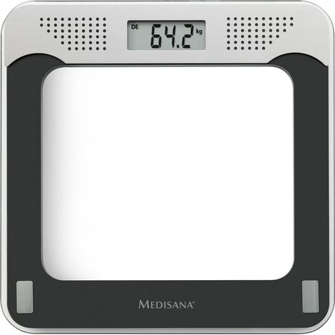 Medisana PS 425 Pèse-personne numérique 40448 Plage de pesée (max.)=180 kg noir, gris, verre avec sy (1/3)