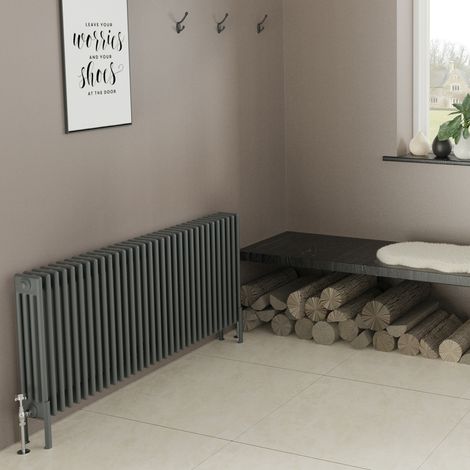 Warmehaus Traditional 4 Column Radiator 600x1460 Anthracite (1/5)
