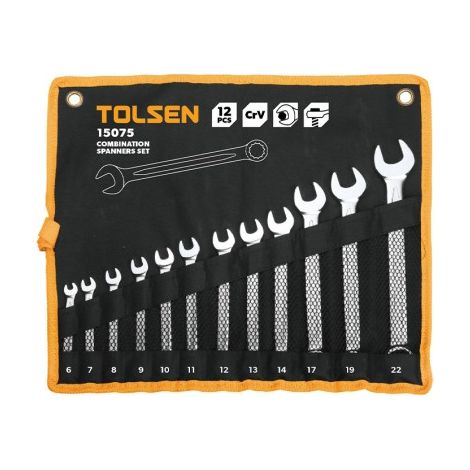 Set di chiavi combinate TOLSEN da 12 pezzi