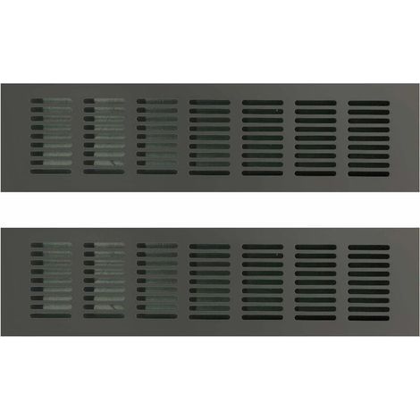 Grille de ventilation rectangulaire 80 × 300mm – Aluminium pour espaces confinés – Ventilation optimale cuisine, salle de bain, bureau-Karteo (1/5)