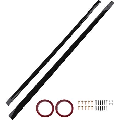 Black ABS Side Skirt Panel Kit for VW Golf MK7 MK7.5 R Line 2013-2020 Extension (1/5)