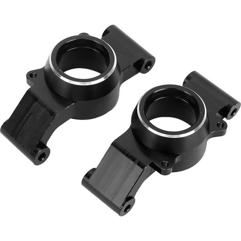 1 Paire Support d’essieu arrière RC flexible en aluminium CNC noir, pièce de rechange robuste pour TRAXXAS 1/5 (1/5)