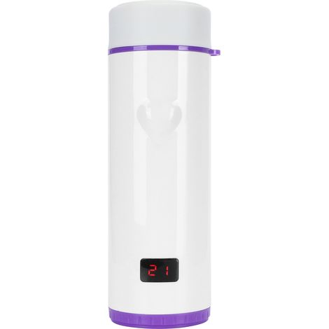 Gourde connectée 360ml avec écran LED 3 couleurs et fonction isotherme - Violet (1/5)