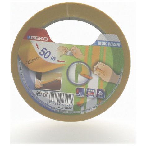 ADHESIF DE MASQUAGE 25MM X 50M INT /EXT LIGNES PARFAITES