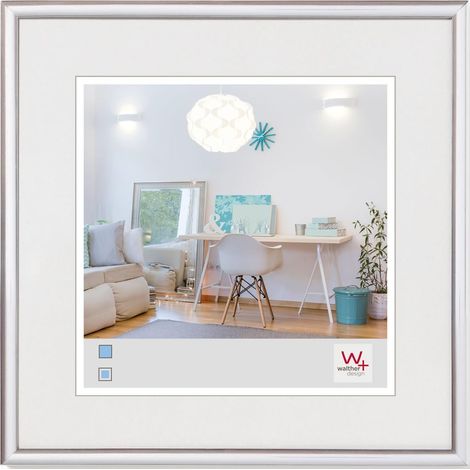 Cadre Photo Argent 20 x 20 cm Lifestyle Cadre en Plastique KV220S (1/4)