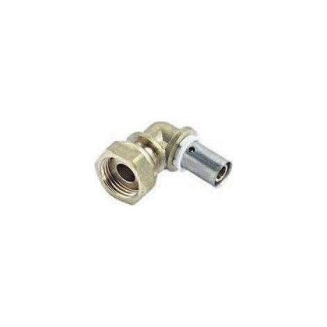 Comap 7096103 P7096G Crimpwinkel - freie Mutter - D12x17 - 12x1,1 - Lieferung mit Flachdichtung -