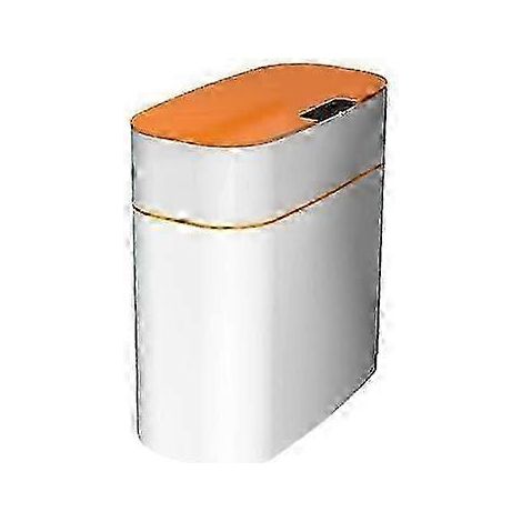 Poubelle intelligente 13 L, grande capacité, étanche, sans contact, automatique (orange) (1/5)
