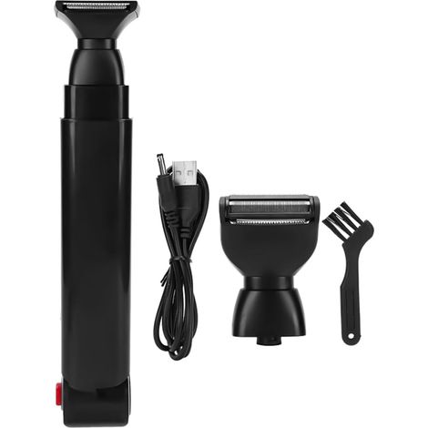 Rasoir électrique pour le dos - Portable USB rechargeable - Double face - Outil d'épilation du corps - Pliage de sécurité arrière (1/5)