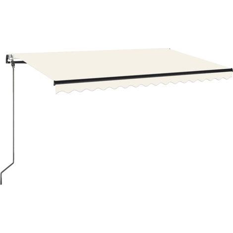 Maison Exclusive - Tenda Automatica con Sensore Vento e LED 450x350 cm Crema