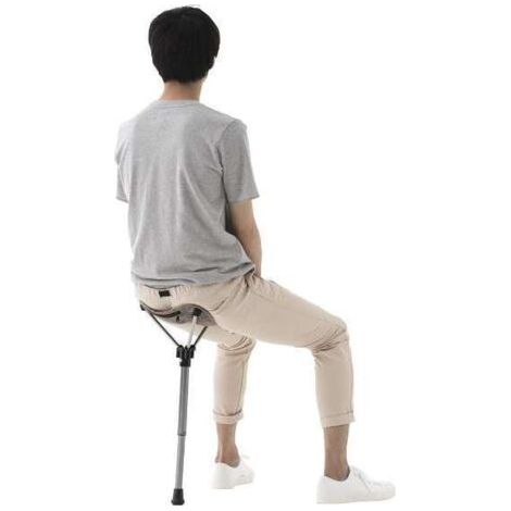 Sollbry Tabouret pliant de camping, chaise à un pied, chaise de camping, de plage, de pêche, siège de jardin, léger et facile à transporter, tabouret de voyage, adapté à la randonnée en plein air, piq