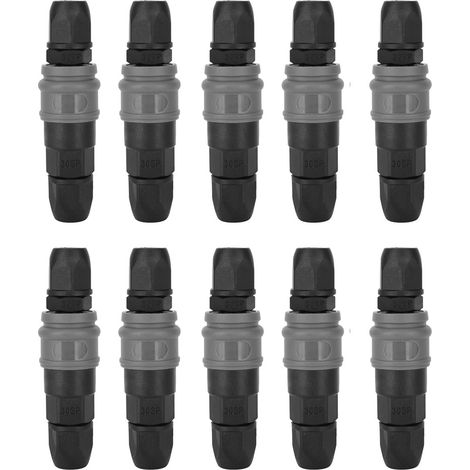 10 pièces raccord rapide acier plastique auto-bloquant type C SpPP pour tube PU 8/10/12mm (10mm - 30) accessoire mécanique (1/5)