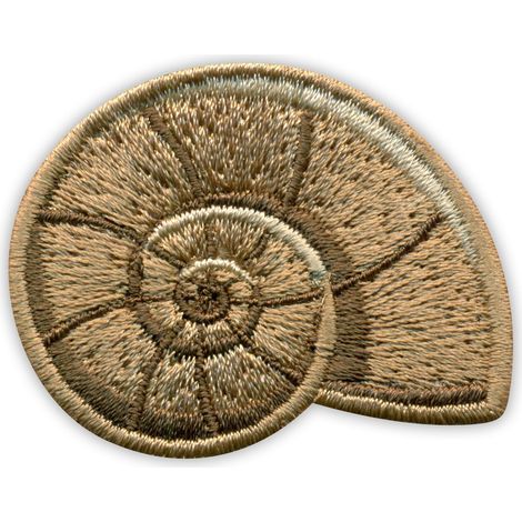 Patchion Schneckenhaus - Magnetische Rückseite - Gestickter Aufnäher/Abzeichen/Emblem