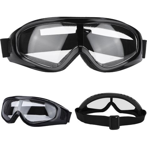 Lunettes de sécurité protégeant les yeux contre les projections de sable, lunettes de travail anti-sable, verres transparents (1/5)