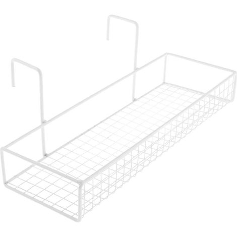 Paniers à fleurs suspendus pour cloisons de balcon de bureau, faciles à installer, blancs monocouches. (1/5)