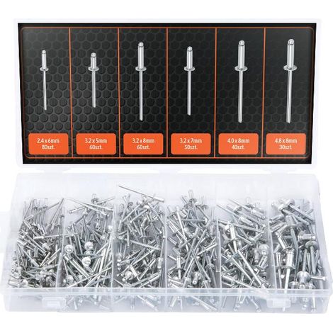 Satz Aluminium-Blindnieten / 320 Stück, Teger (1/2)
