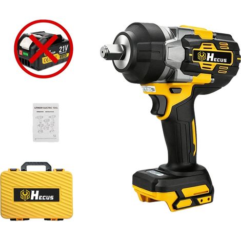 Llave de impacto, par de torsión de 2800 N·m, diseño inalámbrico, batería no incluida, enchufe europeo de 100V-240V. (1/2)