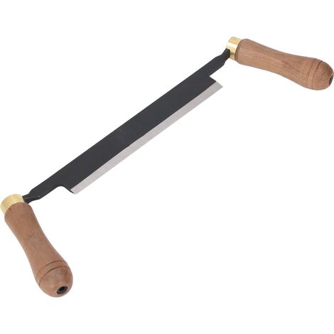 Couteau à écorcer droit 8 pouces avec étui, racloir à écorce à double poignée pour travaux du bois (1/5)