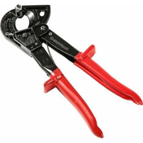 Coupe-câble à cliquet, coupe-câble à cliquet et coupe-câble jusqu'à 240 mm², coupe-câble à cliquet en aluminium et cuivre robuste HS325A, (1/5)