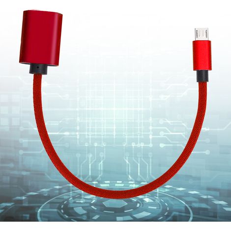 Câble Adaptateur OTG USB-C vers Micro USB avec Jack Audio 3.5mm pour Smartphones Android