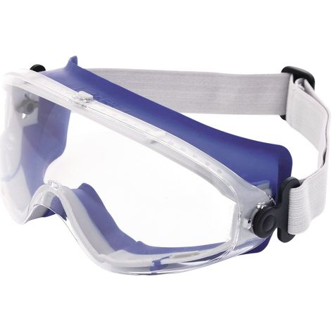 Lunettes de protection panoramique DAYLIGHT TOP EN 166 monture bleue, oculaire clair PC TECWERK (1/2)